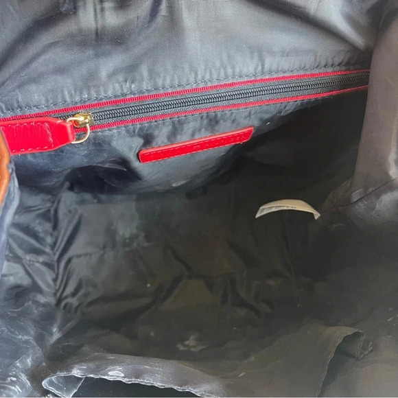 Tommy Hilfiger Beth II Flap Backpack Saffiano PVC Tan / Navy blue  One Size - Picture 11 of 15